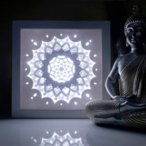 Mandala IlluminART™ Framed LED Backlit 8X8 Premium