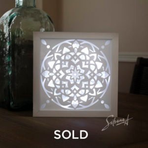 Mandala IlluminART™ Framed LED Backlit Deluxe 8x8-1