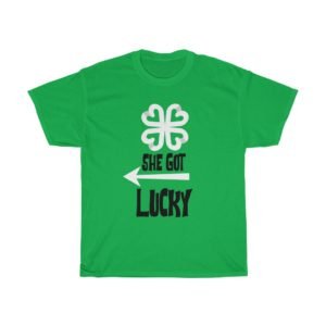 SHE got Lucky-GREEN Cotton Tee