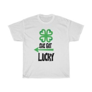 SHE got Lucky Cotton Tee-White